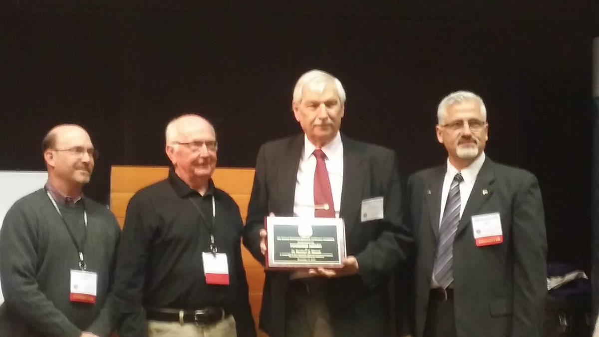 mmmrobson's tweet image. Matt Witczak receives founders award for ASU Pavement Conference, well deserved #pavementmanagers #fugroroadware