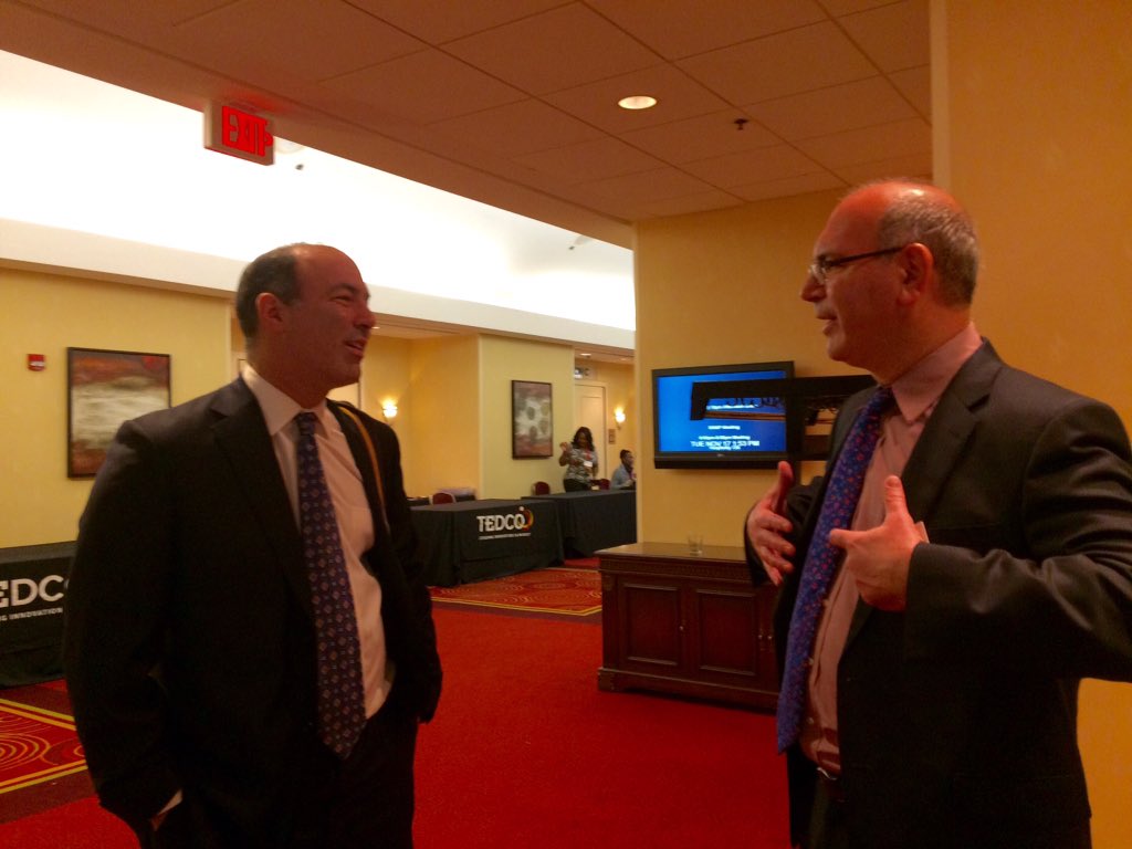MDBioHealth's tweet photo. Learning about health it &amp; med device w @mike_a_batista @jhu_cbid @Sonavex @WellDoc @TheEntrepExpo #e2e15 @UMBC https://t.co/A5tnMFnAUU