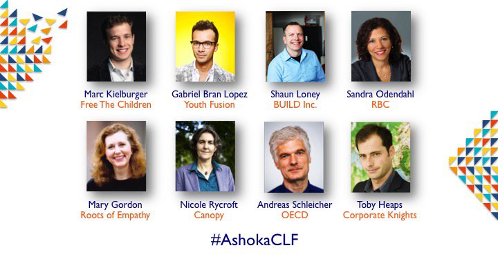 AshokaCanada's tweet photo. Looking fwd 2 the #AshokaCLF this Monday @GGouldStudioCBC.  TY @RBC_Canada 4 sponsoring this evening of #innovation https://t.co/tVxpgAlUdZ