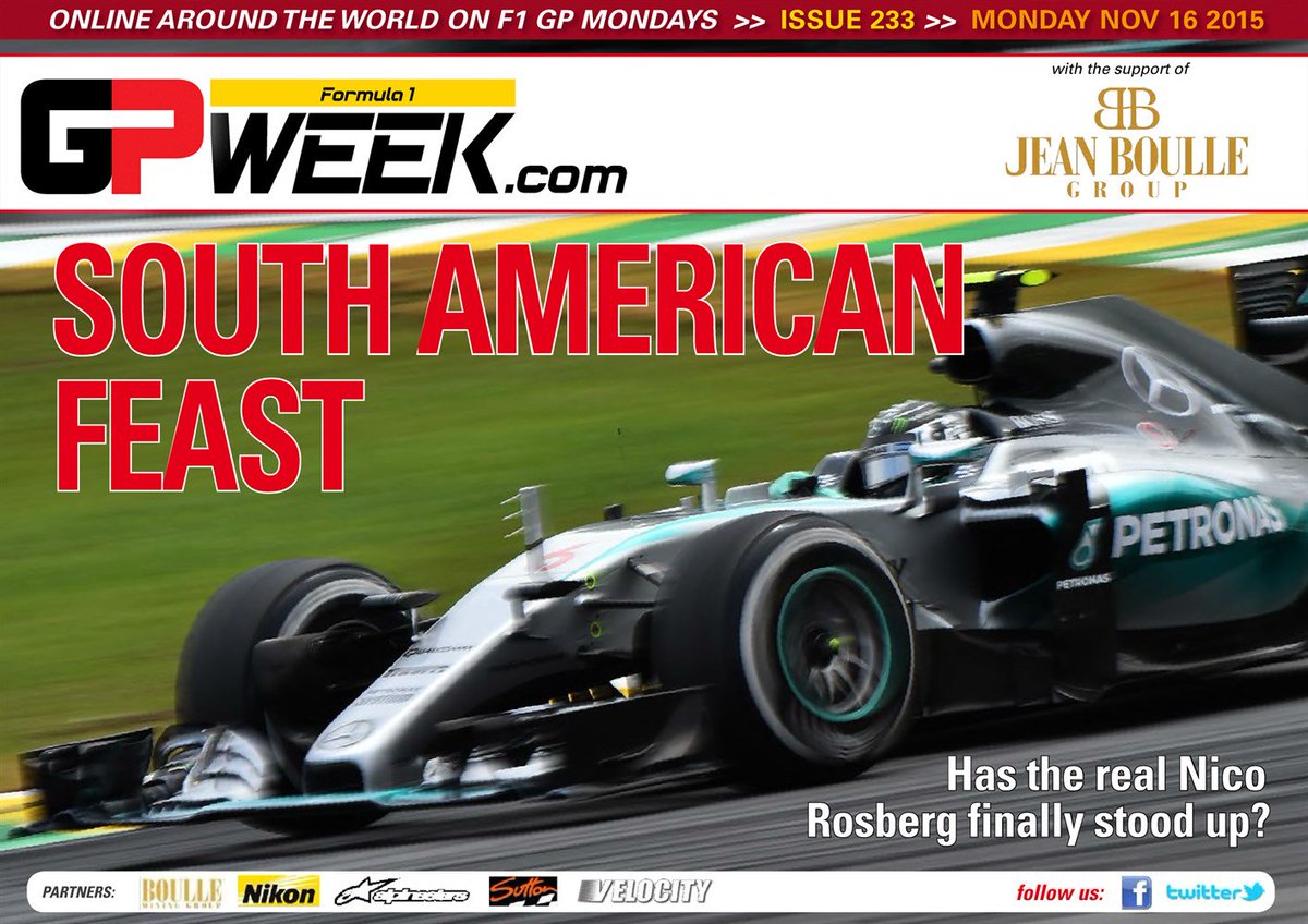 F1SergioNez's tweet image. La cobertura del #BrazilGP 2015 del magazine online @GPweek. Notas, fotos y estadísticas. mag.gpweek.com/#folio=1