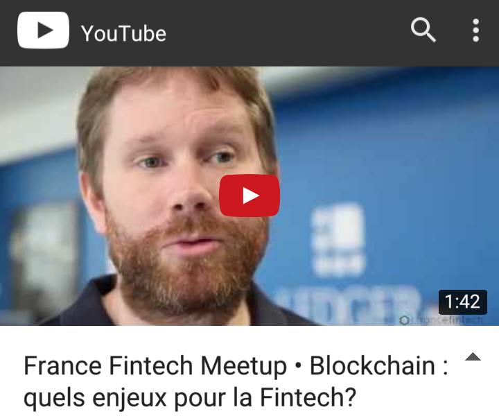 jmpailhon's tweet photo. Vidéo : "#Blockchain : quels enjeux pour la #Fintech ?" avec @EricLarch https://t.co/H6JRBeJrjK (via @FranceFintech) https://t.co/fzpk0IaRhj