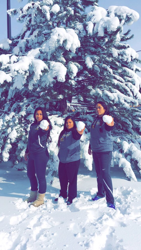 tee_hunnayy's tweet photo. Game ready👊🏽🏐💜💛 #letsgetitladies #firstroundofplayoffs #mustangup #beatregis #hawaiigirlsinthesnow https://t.co/PjtpcgTT5H