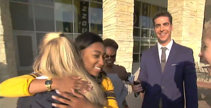 totalfratmove's tweet photo. FOX News' @jessebwatters visits Mizzou to highlight the absurdity of the protests (Video) >> https://t.co/ZRpue57XVz https://t.co/GJfbmaBHzu