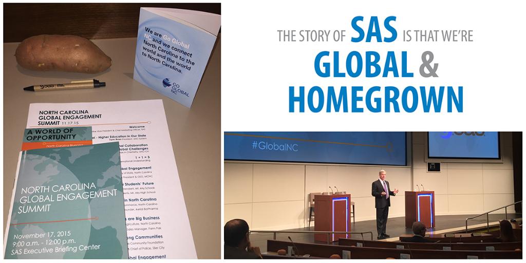 Good ideas can be born anywhere. True for SAS, true for NC. Proud to welcome #GlobalNC to SAS campus today.