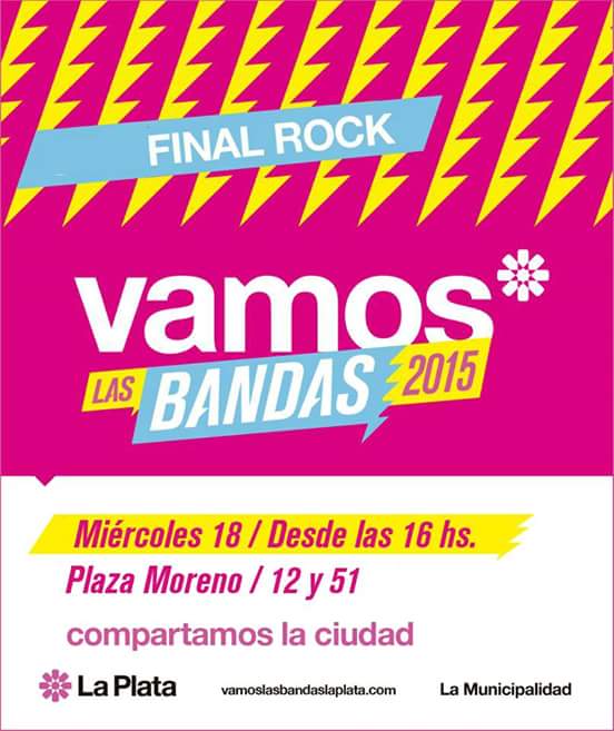 El 18/11 Pza Moreno 16h
#LaMisterguay
#EfectoLunar
#EnemigosIntimos
#HeroesDelWhisky
#Feedback
#LaEncordada
#VitaSet