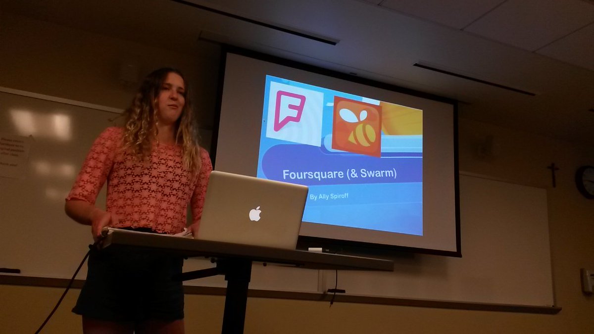 byrmacmf's tweet photo. Awesome presentation @runningforlife2 #comm400 https://t.co/5zWCb48UlY