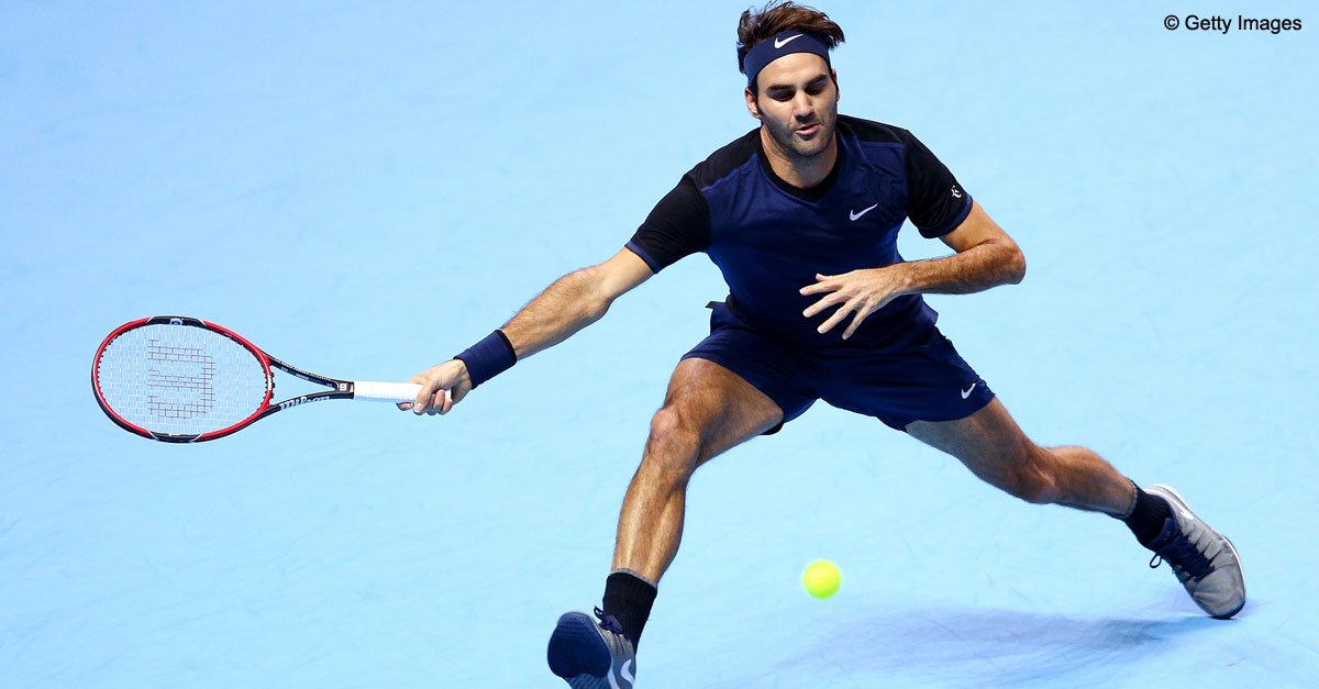 atptour's tweet photo. .@rogerfederer qualifies for #FinalShowdown SFs with victory over #Djokovic. https://t.co/gDaJjeagFB #atp #tennis https://t.co/JqrVuOrS5J