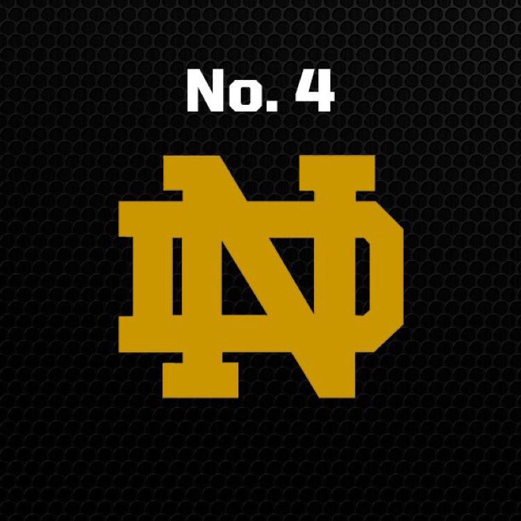 CFBPlayoff's tweet photo. 1. Clemson 
2. Alabama 
3. Ohio State 
4. Notre Dame https://t.co/ayBIEp6c4E