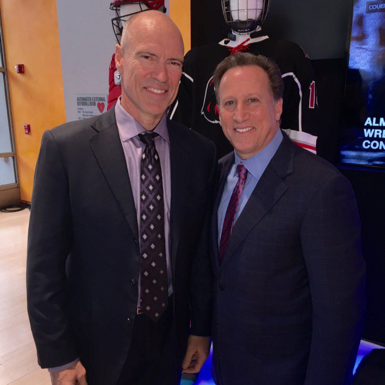 BruceBeck4NY's tweet photo. Mark Messier on a possible breakthrough in concussions @NBCNewYork 4! @Thepsgltd @kevin_DavisPDG @BauerHockey https://t.co/AoX6zDnGfc