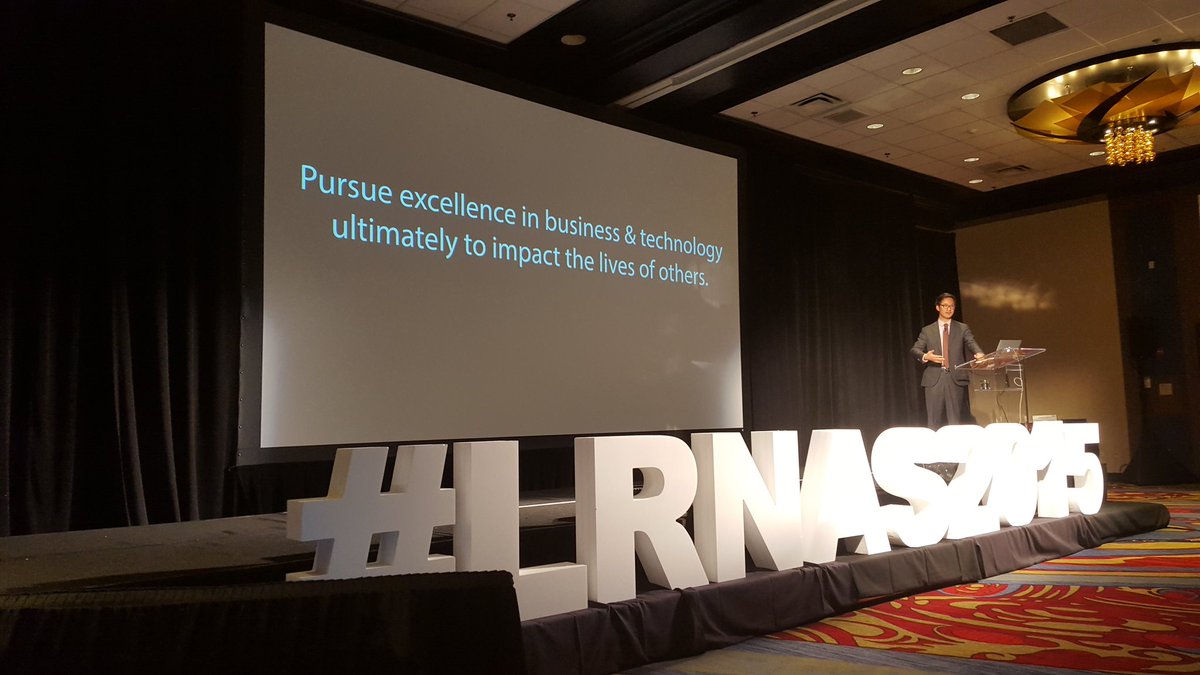 sarahmheiniger's tweet photo. #LRNAS2015 @Liferay "Pursue excellence in business &amp; technology ultimately to impact the lives of others" https://t.co/jJxLM4Muaw