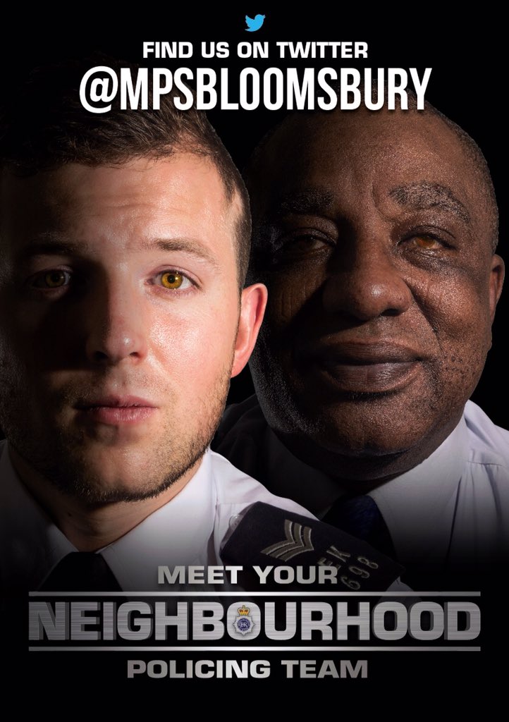MPSBloomsbury's tweet photo. Keep an eye out for our #hotfuzz style posters; soon to be up around campus . #studentsstaysafe #yourlocalpoliceteam https://t.co/rw4WM8ZzBe