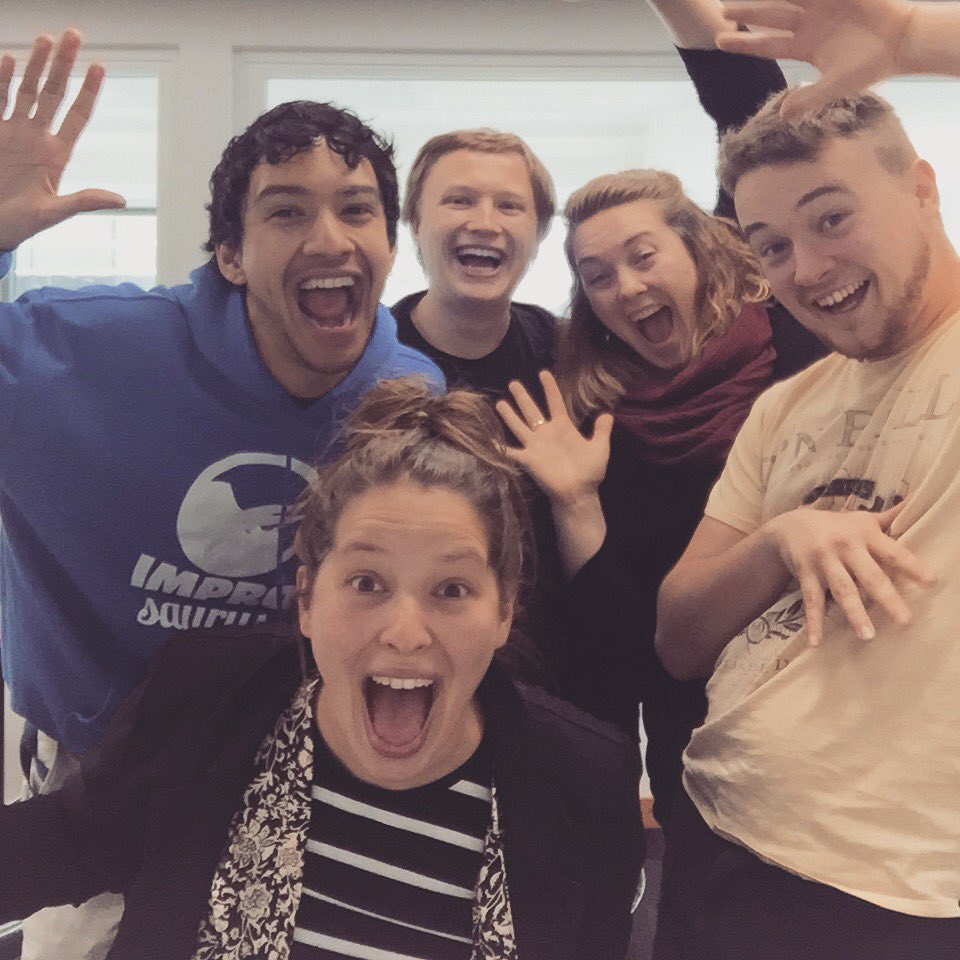 CounterpointDud's tweet image. This bunch of crazy kids are having the best time rehearsing for The Most Wonderful Time of the Year 🎄⛄️🎁💕