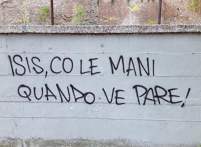nonleggerlo's tweet photo. #cosèilgenio, Roma.

(Via @francescobei) #Parigi #Isis https://t.co/Yp5k59oJgv