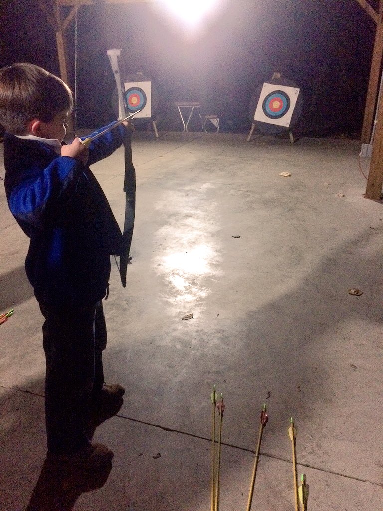 Evening archery class at the Y #theY #ymca #becauseY #youthdevelopment #doylestown