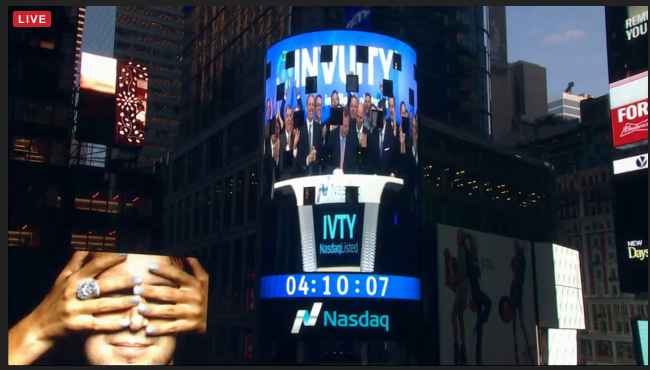 Stryker_ST's tweet photo. Celebrating our IPO & launch of the Hidden Scar program (@MyHiddenScar) by ringing closing bell. #Nasdaq #Invuity https://t.co/wCgecBCST5