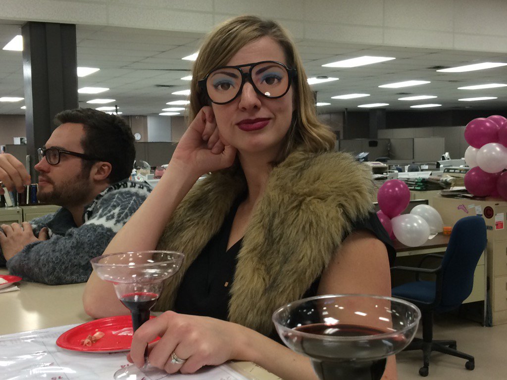 Starphoenix staff celebrate launch of the new starphoenix #ewstarphoenix #yxe
