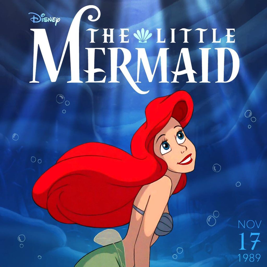 #TheLittleMermaid became part of our world 26 years ago! What?! Ariel is 42 years old! Time flies.