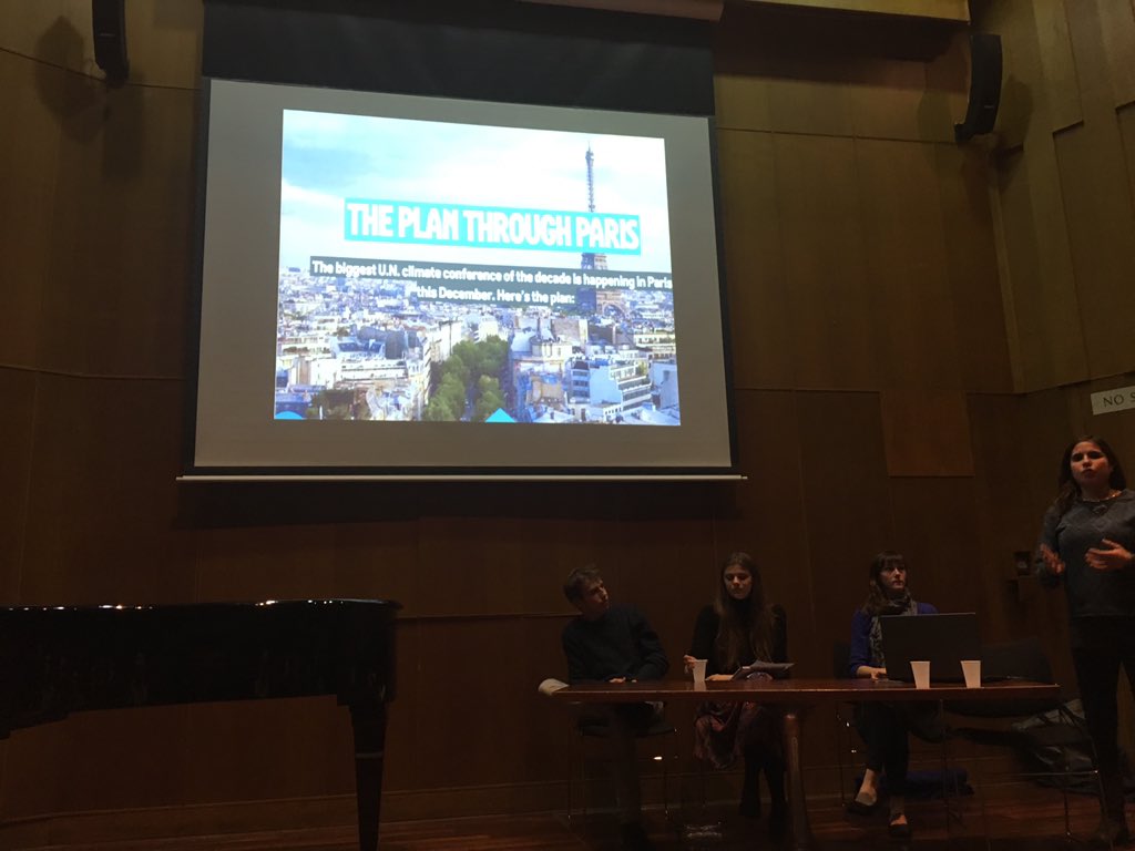 cusuea's tweet image. Thanks for Zero Carbon Society's nice talk on COP21.