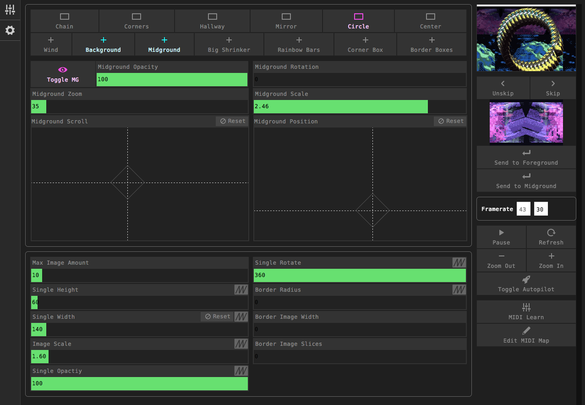 gifSlap v0.7.0 is out! This major update introduces the new Control Deck window. #vj #newmedia #artstech #visuals