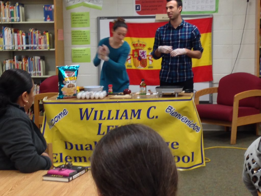 LewisBeeNews's tweet photo. Cultural component to our Immersion Night! Cooking demonstration https://t.co/HDRY983J94