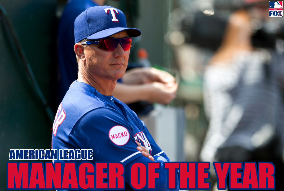 MLBONFOX's tweet photo. The 2015 AL Manager of the Year is the @Rangers' Jeff Banister! https://t.co/dhkm3gfDJw