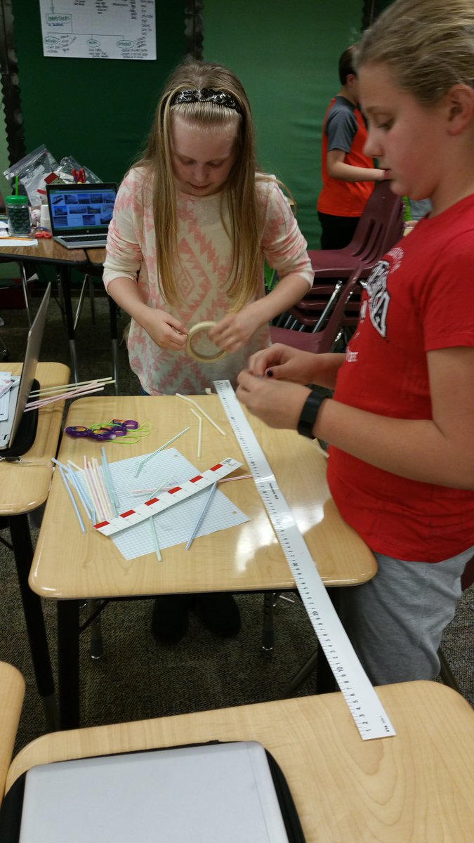 Mrs_Saltzman's tweet photo. Gator Engineers making plans to build a truss bridge.  #phlearns https://t.co/AJpkuDRkbB