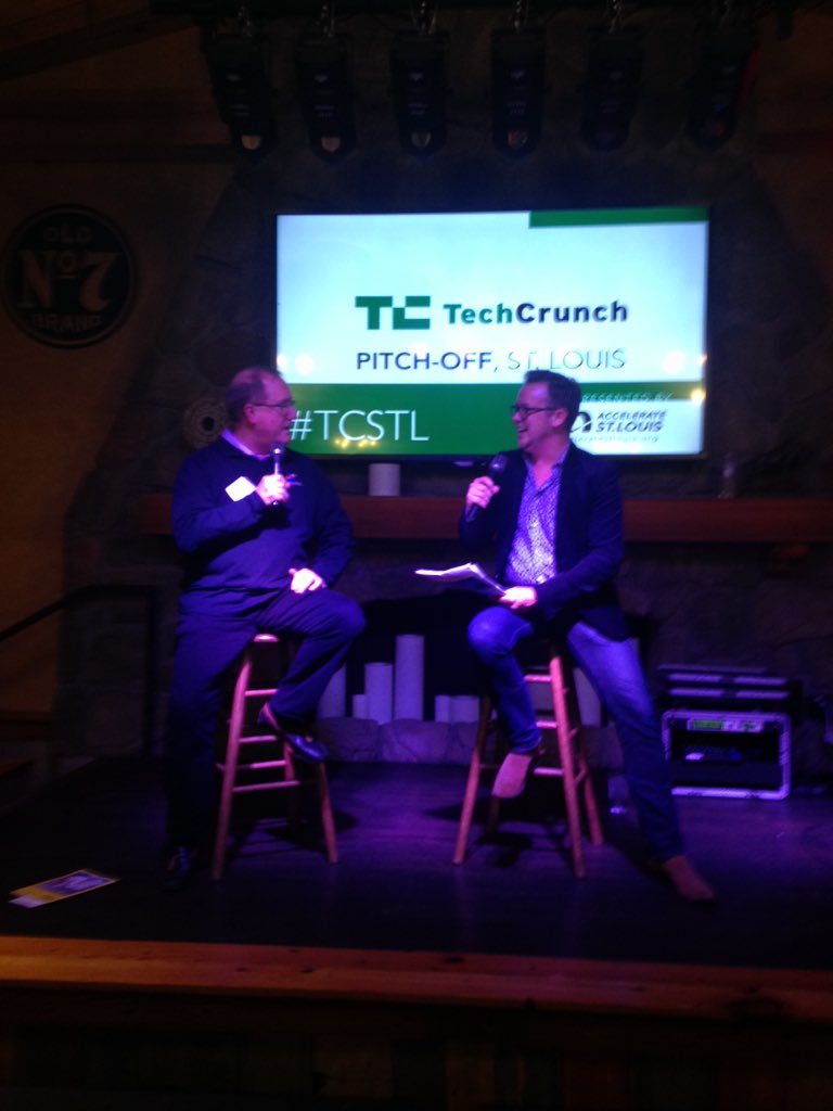 DowntownTREX's tweet image. @_kellyhamilton from @eqstl conducting an interview as we wait for the winner of the pitch off! #TCSTL