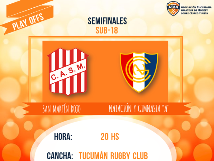 atahockey's tweet photo. #PlayOffs #Sub18 @TucumanRugby Negro, @Tarcosrugbyclub , @CASMOficial Rojo y @BlankosRC quieren un lugar en la final https://t.co/QsslJraszw