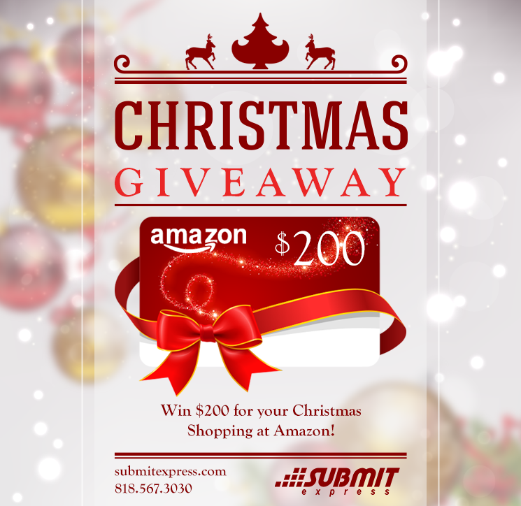submitexpress's tweet photo. Giveaway! #SubmitExpress offers $200 gift card for Christmas Shopping on Amazon! https://t.co/60JnTtJpJk https://t.co/B8osHZOaH1