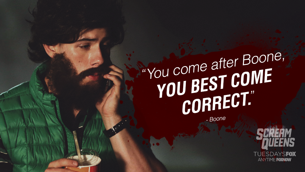 nickjonas's tweet photo. What is Boone’s next move? Do not miss #ScreamQueens TONIGHT at 9/8c on FOX! https://t.co/EpquMJbsvH