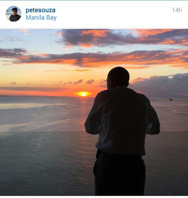 iamkring29's tweet image. U.S. President Barack Obama watching the sunset at Manila Bay. Photo credit: Pete Souza.
#APECSummit2015