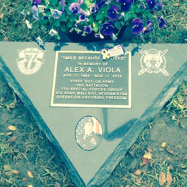 theroseofTX99's tweet photo. In loving memory of Sgt. Alex Viola. We love you and we are forever grateful for your sacrifice. #AlexViola https://t.co/EyDWf6mXa7