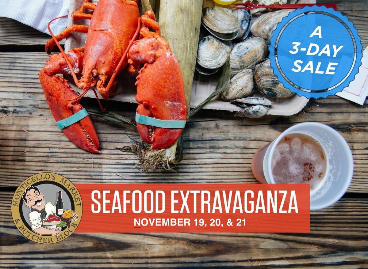 MontiMarket's tweet photo. Seafood Extravaganza This weekend! https://t.co/8ZC91kbfxJ