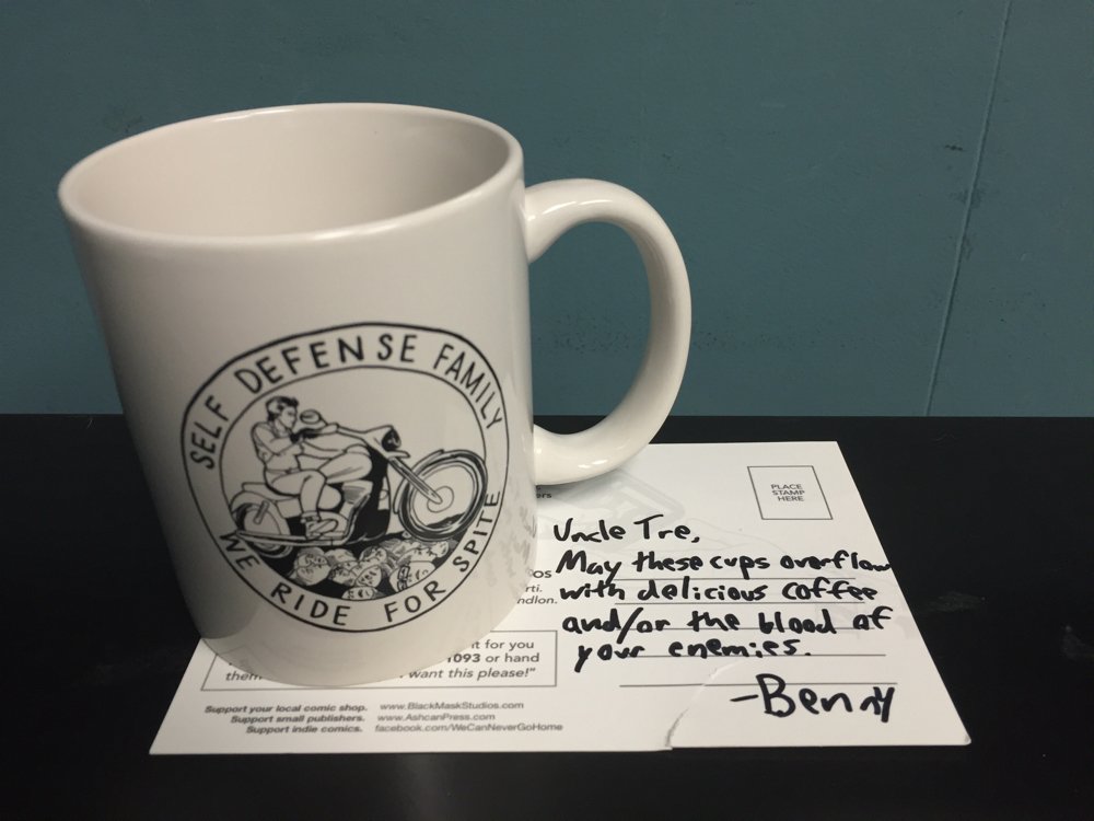 deathwishinc's tweet photo. Shout out to Benny and @selfdfens for the sick mug! https://t.co/drRiipRti4