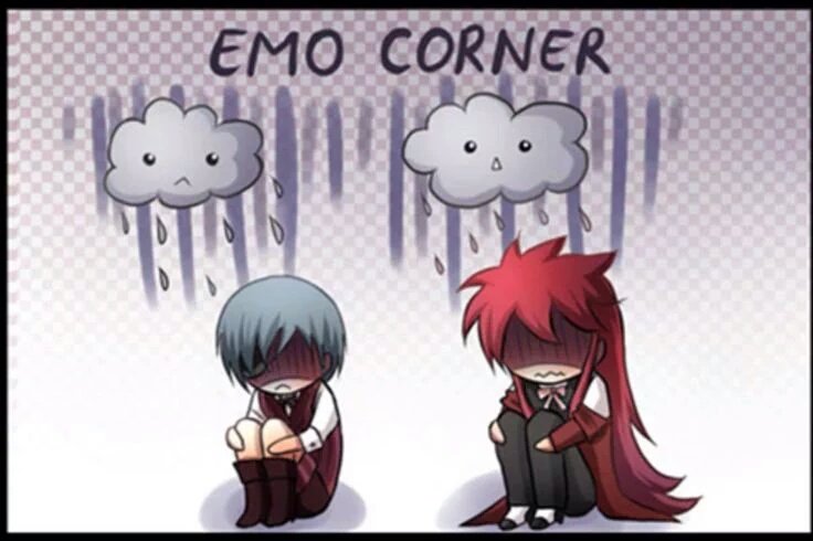bloodyredreape3's tweet photo. Emo corner eh? https://t.co/bxQLD7Bdkh