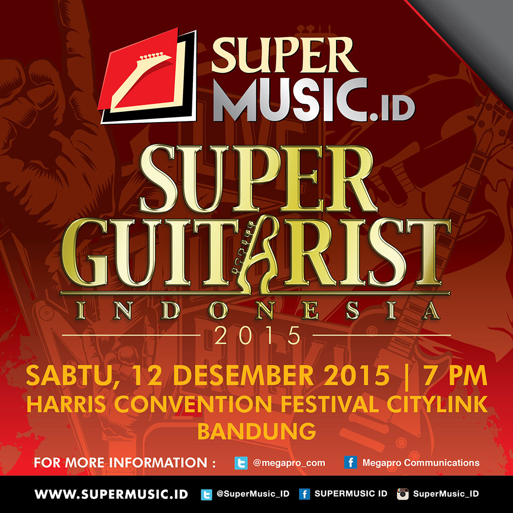 Pesta gitaris Indonesia digelar 12 Desember nanti di <a href="/HarrisCTlinkBdg/">HARRIS Hotel Bandung</a>. Mark your calendars now!! #SuperGuitarist2015