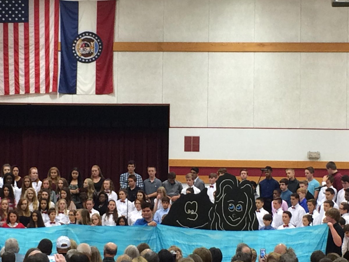 BCMSMustangs's tweet photo. Watching the lava grow &amp; grow.  BCMS choir filling the room with 'lava' #bcmsmustangs https://t.co/iJ6CqFmPAD