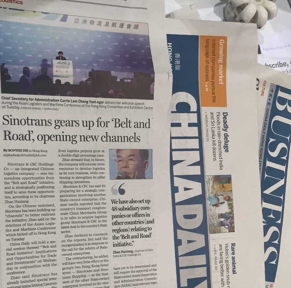 cdroundtable's tweet image. #ALMC coverage on today&apos;s China Daily. Hope you enjoy reading it. @ChinaDailyAsia #logostics