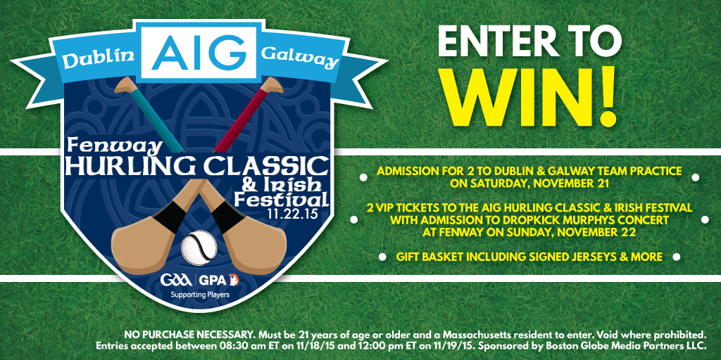 globeevents's tweet photo. RT to enter to win this awesome @AIGinsurance #Fenway Hurling Classic experience! Rules: https://t.co/76q9uO6DEe https://t.co/UDj9DRm7Py