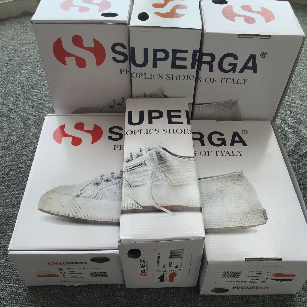 superga shoe box