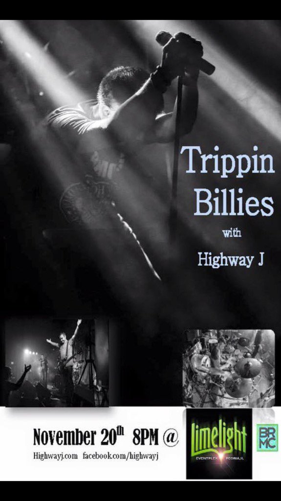 highwayj's tweet photo. This Friday. Limelight. HJ is supporting Trippin Billies. Doors 6pm. Show 8pm. Come see us. https://t.co/LneUoIPDOz