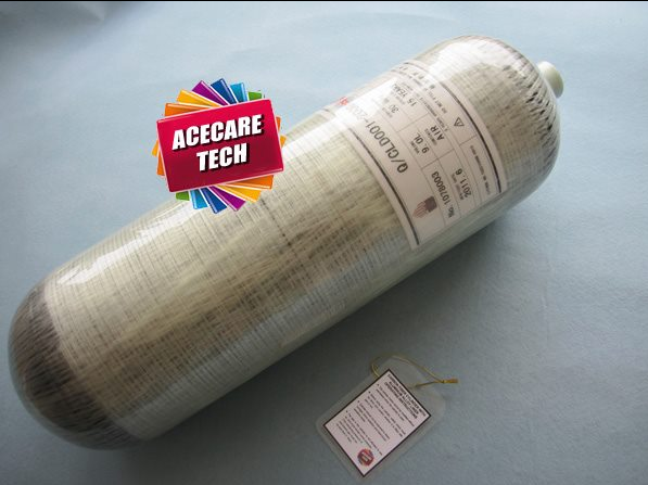 acecaretech's tweet image. 9L-30mpa firefighting cylinder Composite cylinder for SCBA with black valve.