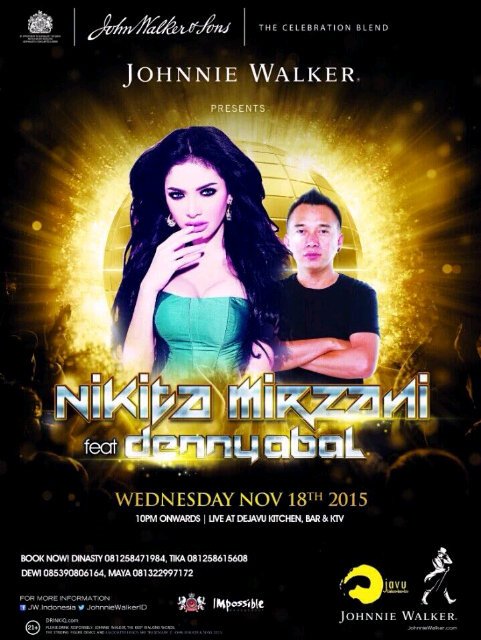 NMF_Official's tweet photo. Tonight,wednesday nov 18 @NikitaMirzani Ft DJ Denny Abal @DejavuSamarinda Be there guys ;) https://t.co/gHxSzH4zq0