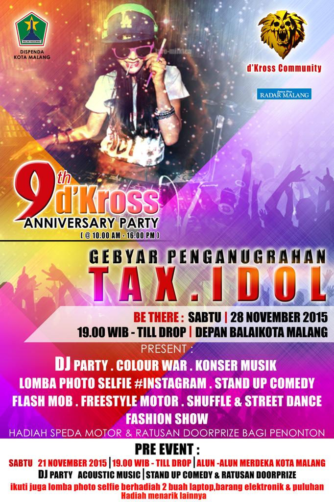Malam anugerah TaX Idol 2015, 28nov15 Depan Balkot.. PreEvent: 21nov15 Alun2 Merdeka.. be there ! ;)