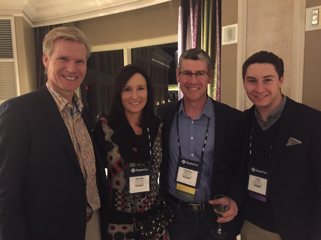 jenniferwarawa's tweet image. Thanks for joining the #Sage VIP reception at #SleeterCon  @Clayton_Oates