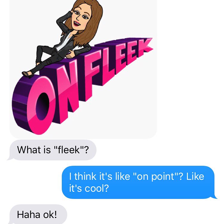 hannahbethel's tweet photo. This made me LOL. Late night texts with @rachelelynae. 💁😂 #OnFleek #SomeoneHelpUsBeCool #WhatIsFleek #Why https://t.co/6OofSHtr5I