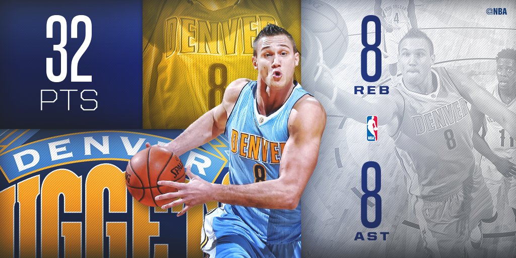 nbastats's tweet photo. Va bene! Danilo Gallinari poured in 32 points to go along w/ 8 rebounds &amp; 8 assists in the win! #StatLineOfTheNight https://t.co/b12hOhhXLp