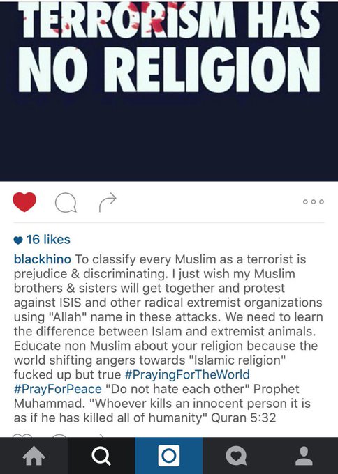 #terrorismhasnoreligion #ProudMuslim https://t.co/TQWZPjDnNm<a href="/tag/terrorismhasnoreligion"class="tags">#terrorismhasnoreligion</a><a href="/tag/proudmuslim"class="tags">#ProudMuslim</a>