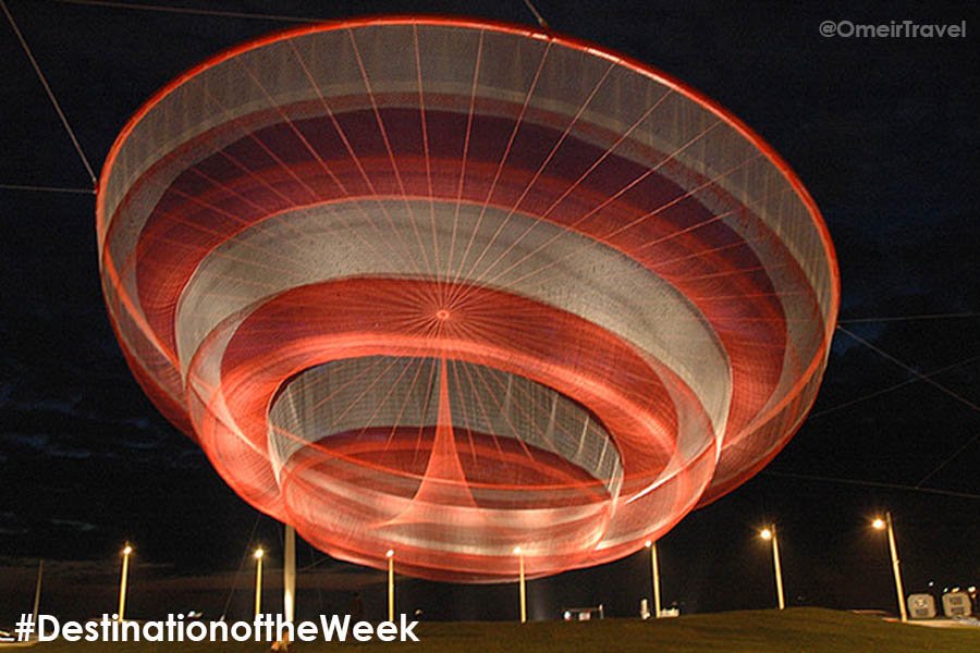 OmeirTravel's tweet photo. #DestinationoftheWeek: #Matosinhos @Portugal hosts the world's 1st fluid monumental sculpture. #SheChanges #Echelman https://t.co/TzQE0NdqIL