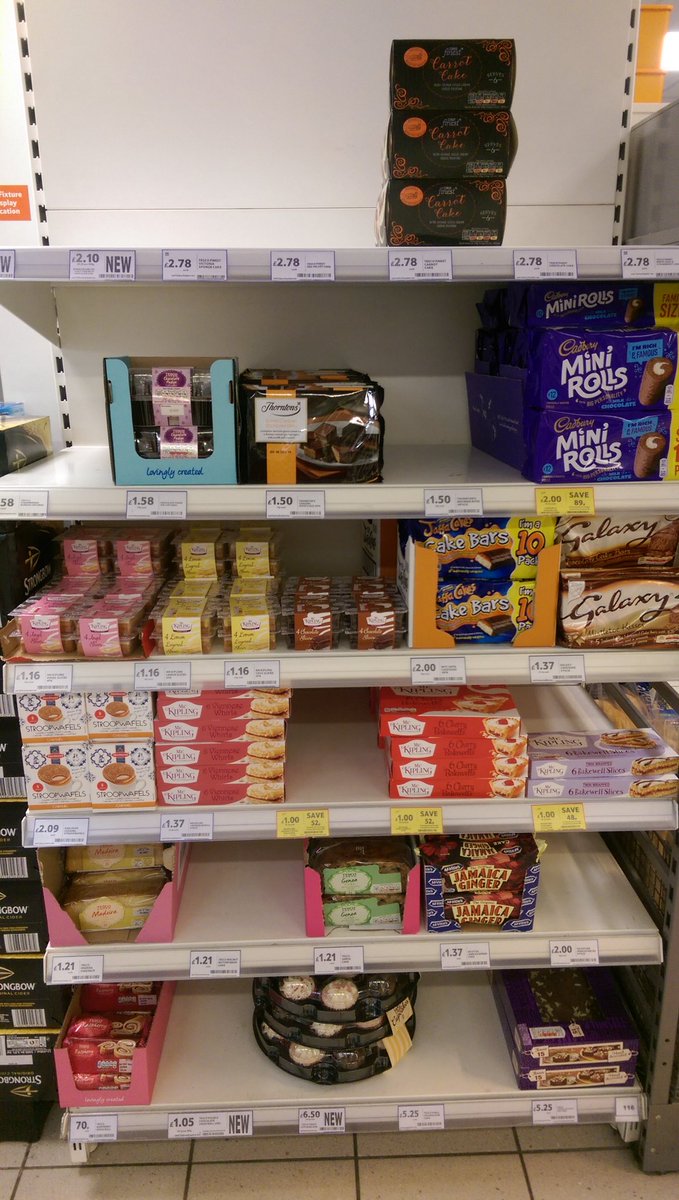 BotleyTesco's tweet photo. Cake Planogram - Check! (Waiting for new lines) @be_becki @Doyle123mac https://t.co/H1a5dqzpDQ